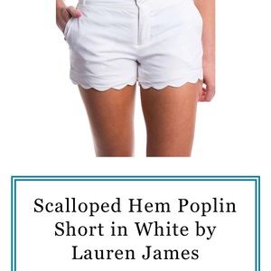 EUC Lauren James, white shorts, size large